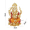 Gold Plated Idol of Ganesha Car Decorative Showpiece