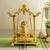 Ceramic Lord Ganesha idol With Golden Jhula