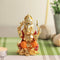 Gold Plated Idol of Ganesha Car Decorative Showpiece