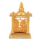 Aluminium Laxmi Ganesha Idol With Gold Plated Finish