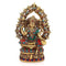 Lakshmi Ji Statue Sitting on Singhasan Decorative Showpiece