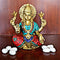 Brass Lakshmi Ji Idol In Blessing Posture Worship Figurine