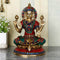 Lakshmi Maa Idol Made with Turquoise Brass Showpiece