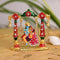 Metal Radha Krishna Murti Hanging On Jhula Idol Showpiece