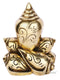 Brass Golden Conch Shaped Ganesh Idol Murti Gbs204