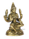 Brass Blessing Laxmi Idol Sitting On Round Base Statue Lbs106