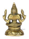 Brass Blessing Laxmi Idol Sitting On Round Base Statue Lbs106