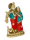 Radha Krishna Brass Divine Idol With Stone Work Figurine Rkts113