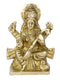 Brass Lakshmi Ganesh Saraswati Idol (4.1 Inches Height), Lgbs182