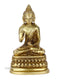 Brass Blessing Buddha Statue With Sacred Kalash Golden Finish Showpiece Bbs260