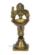 Brass Lady Holding Diya Oil Lamp Stand Showpiece Dfbs105