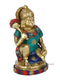 Bajrang Bali Sitting Idol With Gada On Shoulder Murti Showpiece