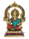 Laxmi Statue With Turquoise Inlay Blessing Shrine Figurine Lts116