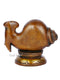 Brass Relaxing Ganesha On Conch Idol Statue Gbs202