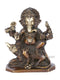 Sitting Lord Ganesh On Mouse Brass Murti Gbs183