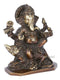 Sitting Lord Ganesh On Mouse Brass Murti Gbs183