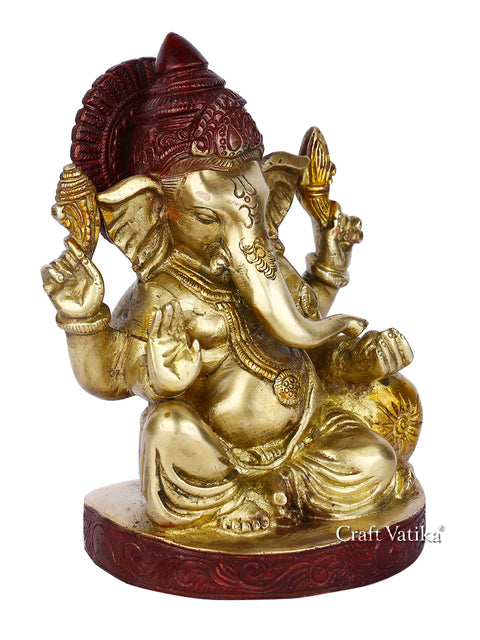 Brass Blessing Ganesh Murti Idol Statue Gbs118