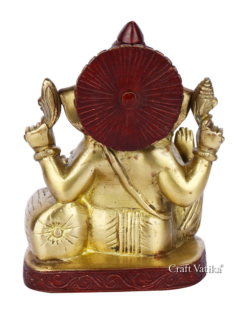 Brass Blessing Ganesh Murti Idol Statue Gbs118