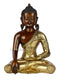 Brass Meditating Bhumisparsha Buddha Idol Statue Bbs269