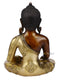 Brass Meditating Bhumisparsha Buddha Idol Statue Bbs269