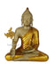 Meditating Lord Buddha Brass Idol With Scared Kalash Statue Bbs294