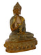 Brass Blessing Buddha Idol With Scared Kalash On Lotus Statue Bbs233