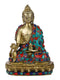 Brass Lord Buddha Idol Spiritual Statue Bts183