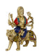 Brass Durga Idol On Lion Murti Showpiece Dbs106