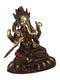 Brass Sitting Ganesh On Round Base Idol Murti Gbs175