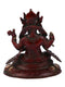 Brass Sitting Ganesh On Round Base Idol Murti Gbs175