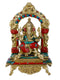 God Ganpati Sitting On Throne Decorative Statue Gts245