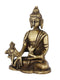 Brass Shakyamuni Gautam Buddha Decorative Statue With Sacred Kalash Bbs262