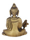 Brass Shakyamuni Gautam Buddha Decorative Statue With Sacred Kalash Bbs262