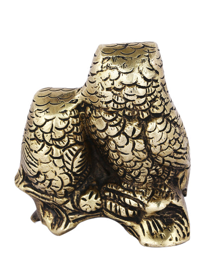Owl Bird Brass Decorative Showpiece Dfbs164