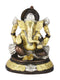 Brass Ganesha Idol Sitting On Round Base Gbs125