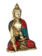 Brass Medicine Lord Buddha Idol Showpiece With Sacred Kalash Bts191-New