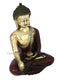 Brass Bhumispara Buddha Idol With Scared Kalash Statue Bbs232