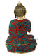 Brass Buddha Idol With Sacred Kalash Statue Bts174