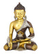 Brass Meditating Lord Buddha Idol With Scared Kalash Statue Bbs170