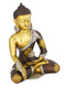 Brass Meditating Lord Buddha Idol With Scared Kalash Statue Bbs170