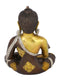 Brass Meditating Lord Buddha Idol With Scared Kalash Statue Bbs170