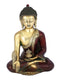 Meditating Lord Buddha Brass Idol With Scared Kalash Statue Bbs231