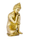 Brass Thinking Buddha Idol Showpiece