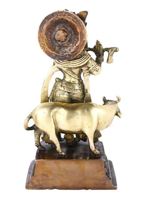 Brass Lord Krishna Idol Kbs130