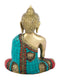 Brass Bhumisparash Astmangal Pose Buddha Idol Statue Bts187