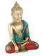 Brass Bhumisparash Astmangal Pose Buddha Idol Statue Bts187