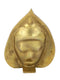 Brass 3D Buddha Face On Leaf Idol Showpiece Bbs258