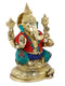 Brass Laxmi Ganesh Set Idol Murti Showpiece Lgbs140