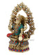 Lakshmi Ji Statue Sitting On Singhasan Decorative Showpiece Lts117