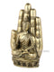 Brass Palm Shakyamuni Buddha Idol Showpiece Bbs302